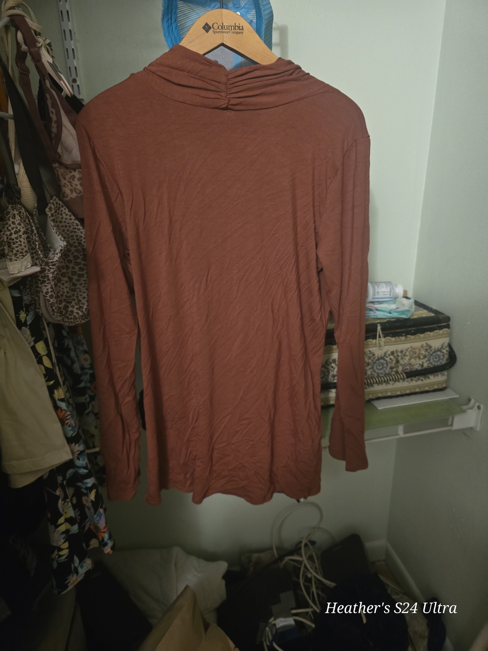 Azules Rust Brown Open-Front Cardigan - Picture 3 of 3